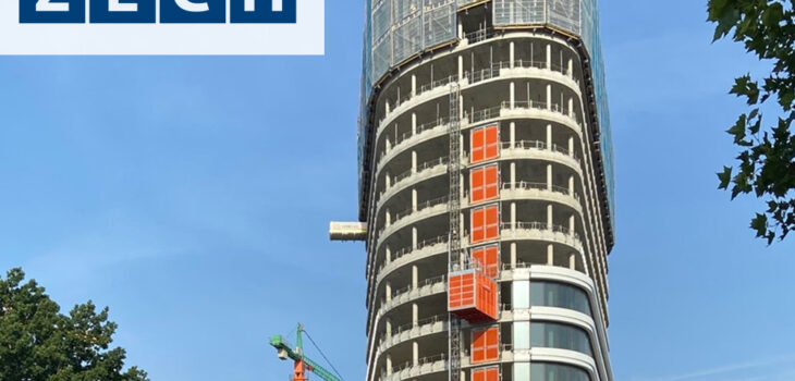 Modellbasierte Planung auf der Baustelle „Allianz-Park“, Hochhausturm